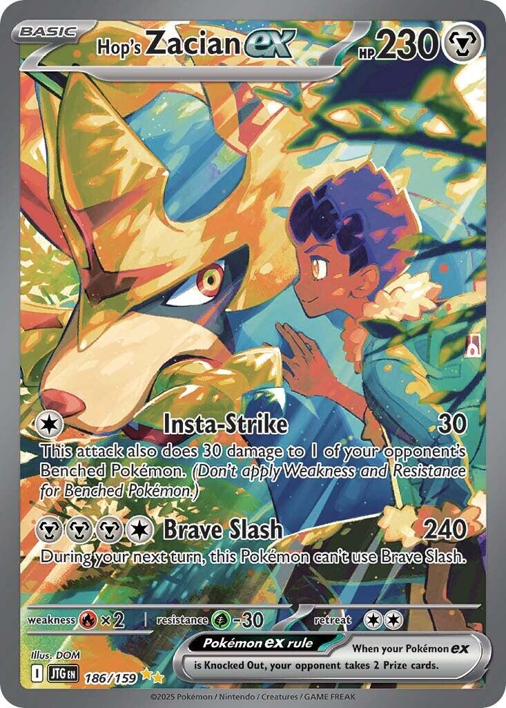 Hop's Zacian ex (186/159) [Scarlet & Violet: Journey Together] | Jomio and Rueliete's Cards and Comics