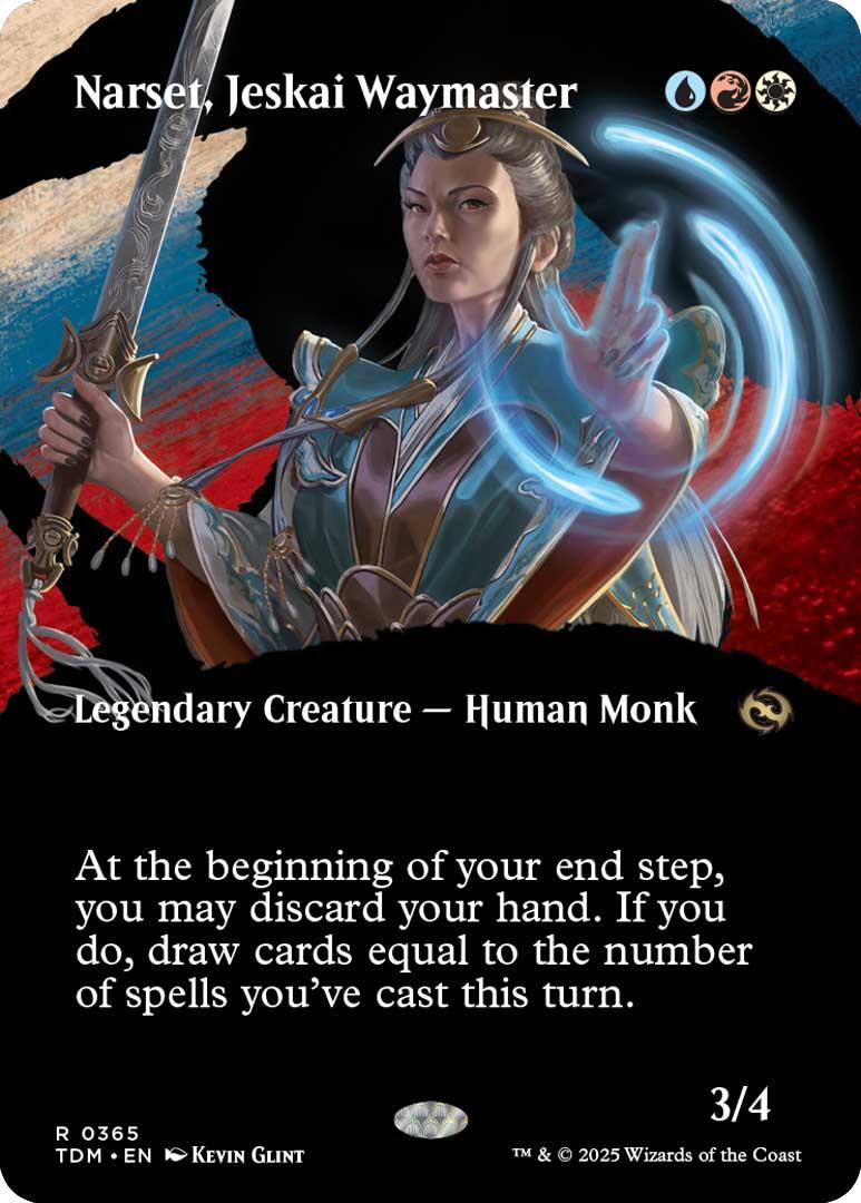 Narset, Jeskai Waymaster (Borderless) [Tarkir: Dragonstorm] | Jomio and Rueliete's Cards and Comics