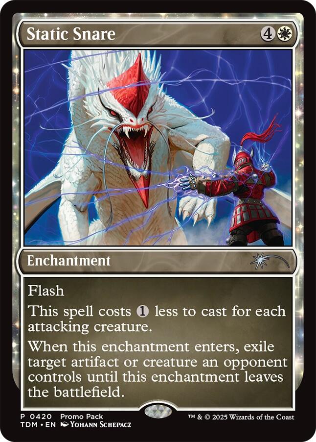 Static Snare [Tarkir: Dragonstorm Promos] | Jomio and Rueliete's Cards and Comics