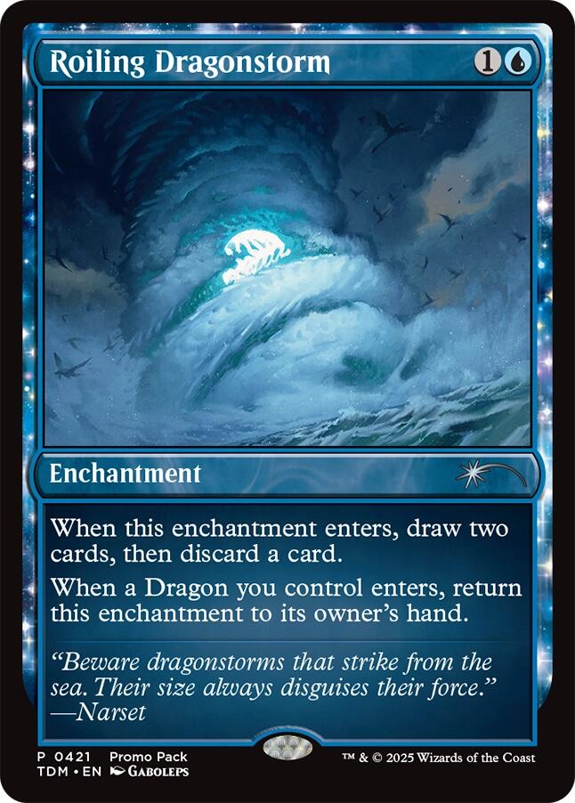 Roiling Dragonstorm (Promo Pack) [Tarkir: Dragonstorm Promos] | Jomio and Rueliete's Cards and Comics