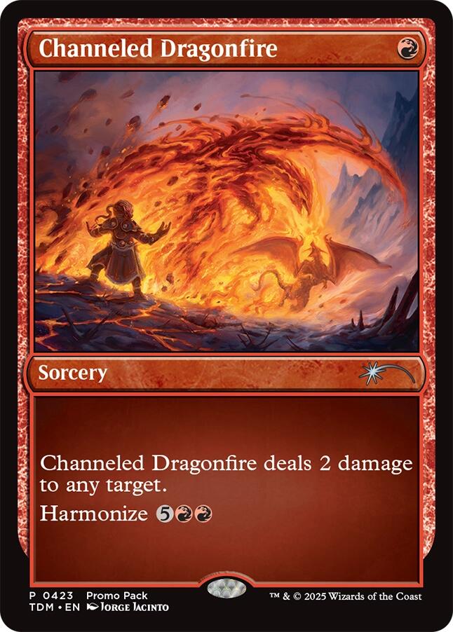 Channeled Dragonfire [Tarkir: Dragonstorm Promos] | Jomio and Rueliete's Cards and Comics