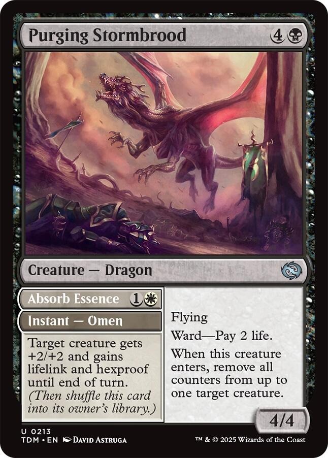 Purging Stormbrood [Tarkir: Dragonstorm] | Jomio and Rueliete's Cards and Comics