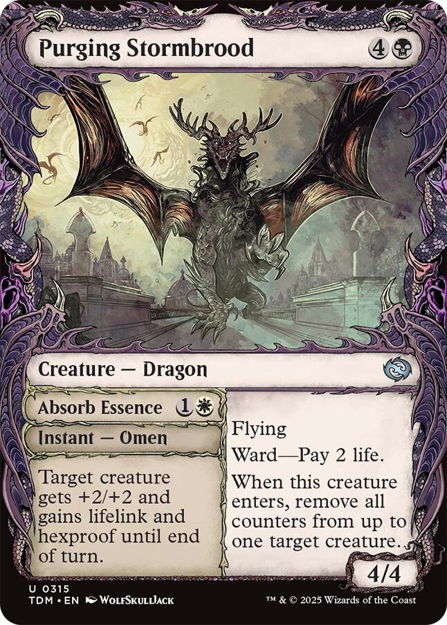 Purging Stormbrood (Showcase) [Tarkir: Dragonstorm] | Jomio and Rueliete's Cards and Comics