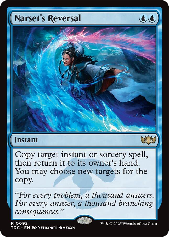 Narset's Reversal [Tarkir: Dragonstorm Commander] | Jomio and Rueliete's Cards and Comics