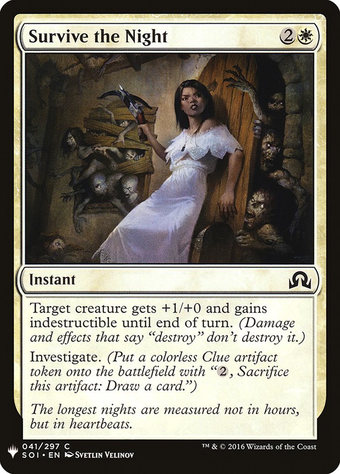 Survive the Night [Mystery Booster] | Jomio and Rueliete's Cards and Comics