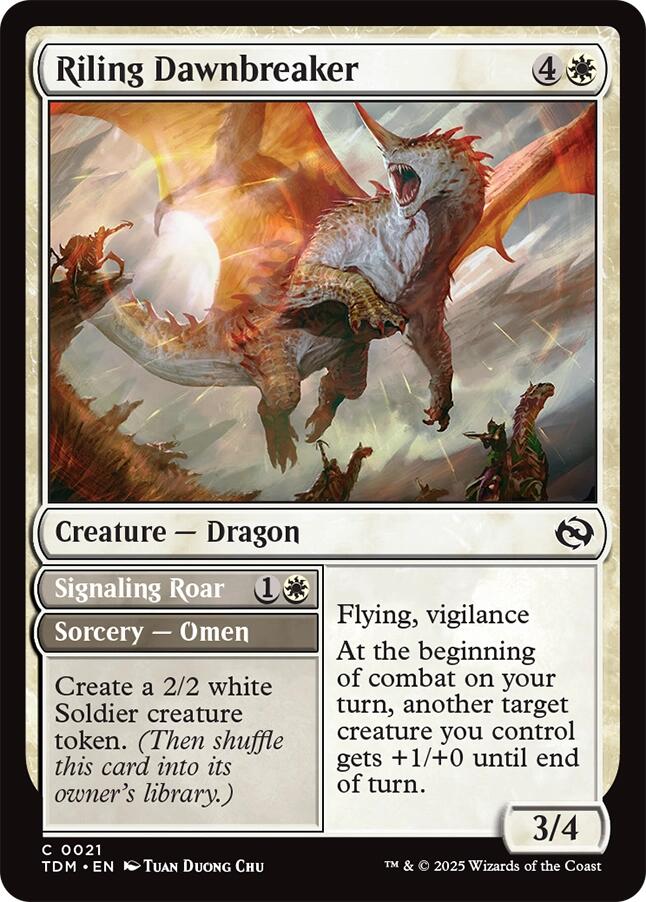 Riling Dawnbreaker [Tarkir: Dragonstorm] | Jomio and Rueliete's Cards and Comics