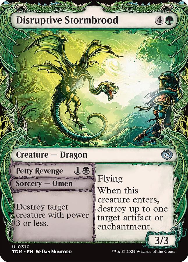Disruptive Stormbrood (Showcase) [Tarkir: Dragonstorm] | Jomio and Rueliete's Cards and Comics