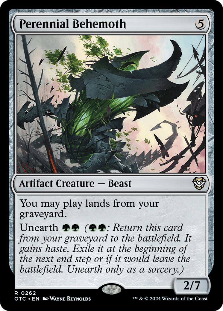 Perennial Behemoth [Outlaws of Thunder Junction Commander] | Jomio and Rueliete's Cards and Comics