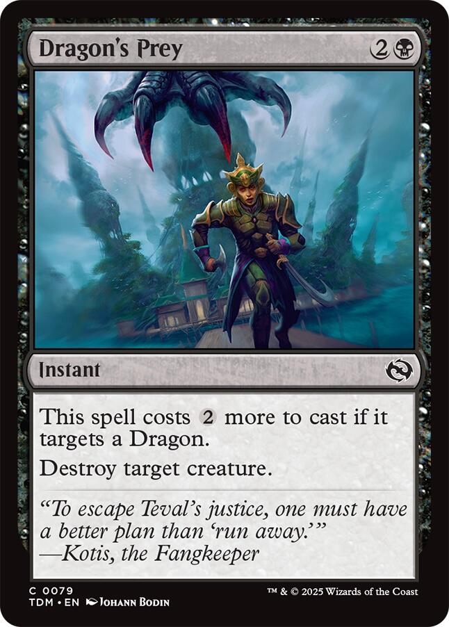 Dragon's Prey [Tarkir: Dragonstorm] | Jomio and Rueliete's Cards and Comics