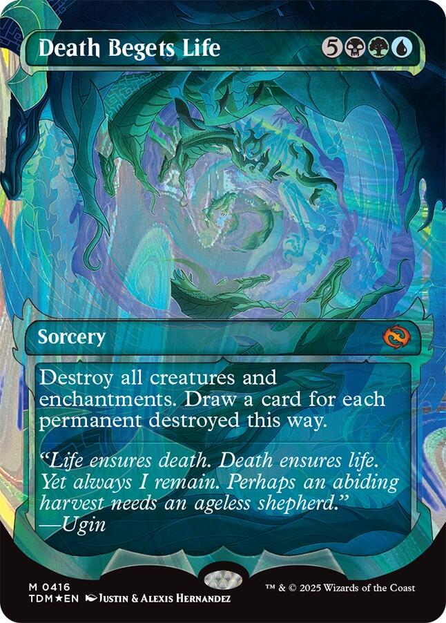 Death Begets Life (Showcase) (Halo Foil) [Tarkir: Dragonstorm] | Jomio and Rueliete's Cards and Comics