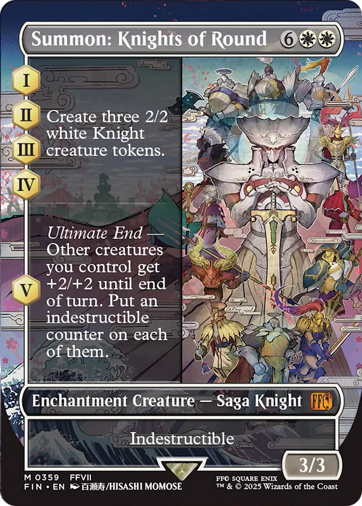 Summon: Knights of Round (Borderless) [FINAL FANTASY] | Jomio and Rueliete's Cards and Comics