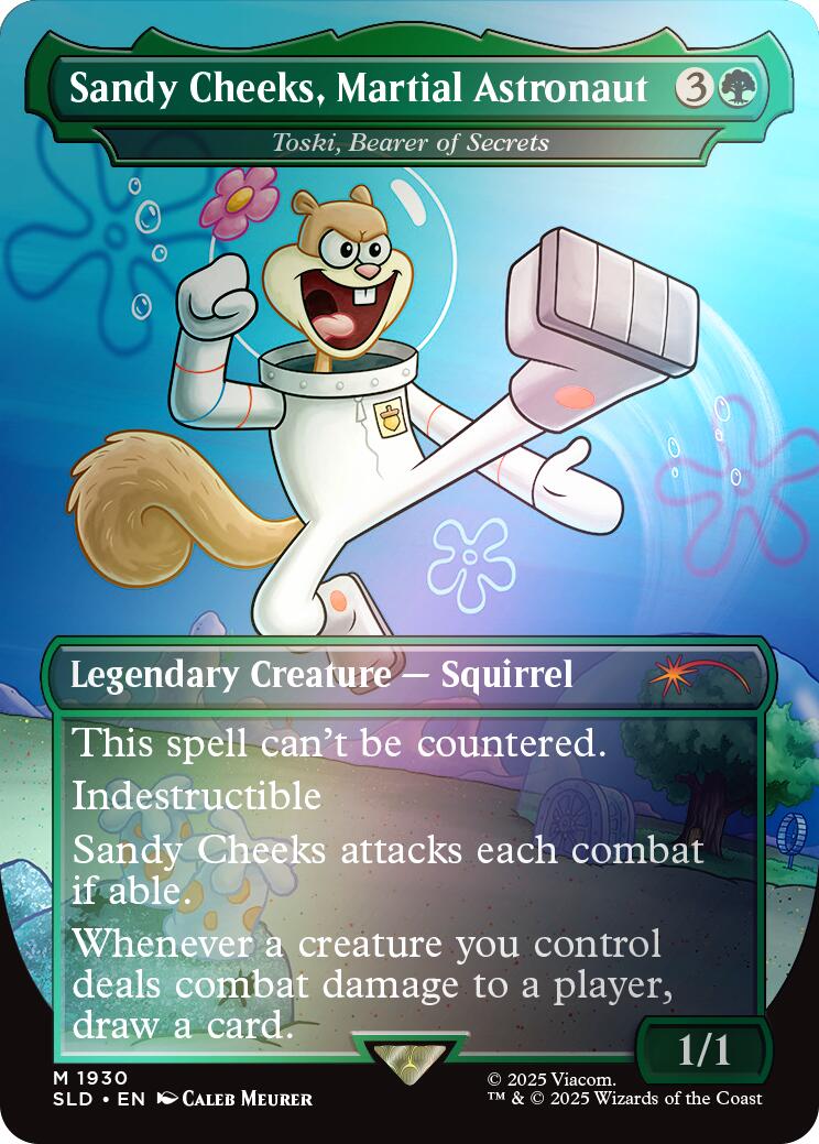 Sandy Cheeks, Martial Astronaut - Toski, Bearer of Secrets (Rainbow Foil) [Secret Lair Drop Series] | Jomio and Rueliete's Cards and Comics