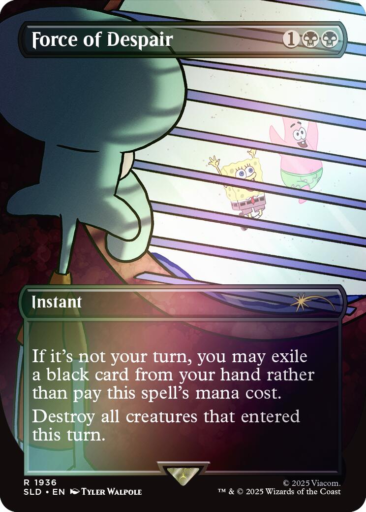 Force of Despair (Rainbow Foil) [Secret Lair Drop Series] | Jomio and Rueliete's Cards and Comics