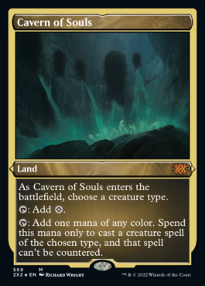 Cavern of Souls (Foil Etched) [Double Masters 2022] | Jomio and Rueliete's Cards and Comics