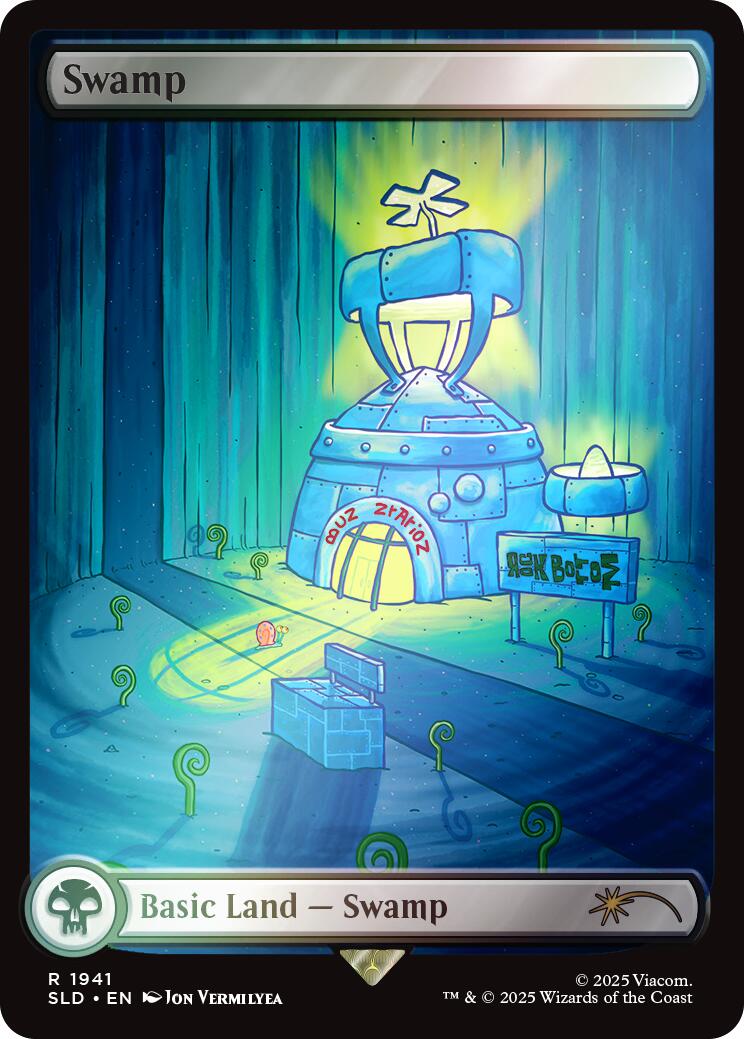 Swamp (1941) (Rainbow Foil) [Secret Lair Drop Series] | Jomio and Rueliete's Cards and Comics