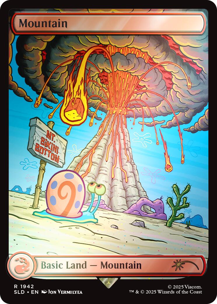 Mountain (1942) (Rainbow Foil) [Secret Lair Drop Series] | Jomio and Rueliete's Cards and Comics