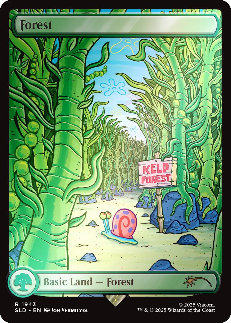 Forest (1943) (Rainbow Foil) [Secret Lair Drop Series] | Jomio and Rueliete's Cards and Comics