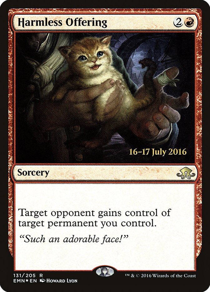Harmless Offering [Eldritch Moon Prerelease Promos] | Jomio and Rueliete's Cards and Comics