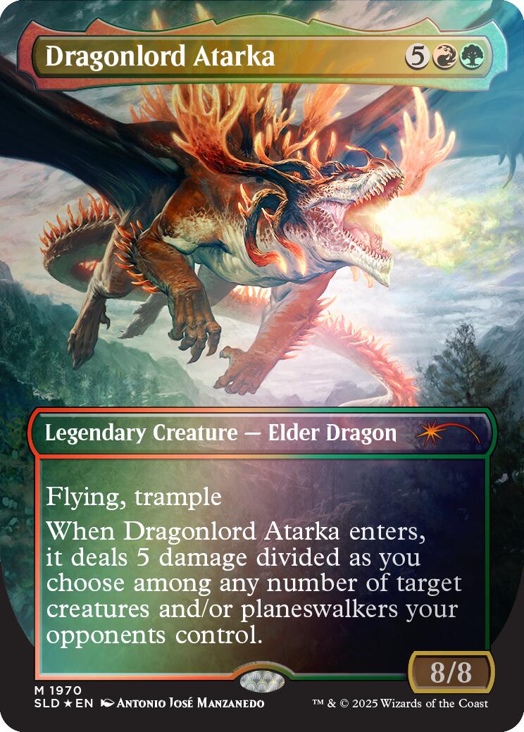 Dragonlord Atarka (Rainbow Foil) [Secret Lair Drop Series] | Jomio and Rueliete's Cards and Comics