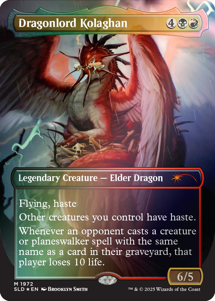 Dragonlord Kolaghan (1972) (Rainbow Foil) [Secret Lair Drop Series] | Jomio and Rueliete's Cards and Comics