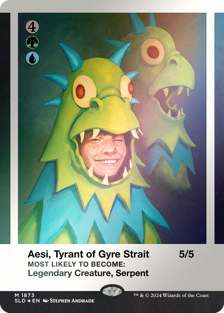 Aesi, Tyrant of Gyre Strait (Rainbow Foil) [Secret Lair Drop Series] | Jomio and Rueliete's Cards and Comics