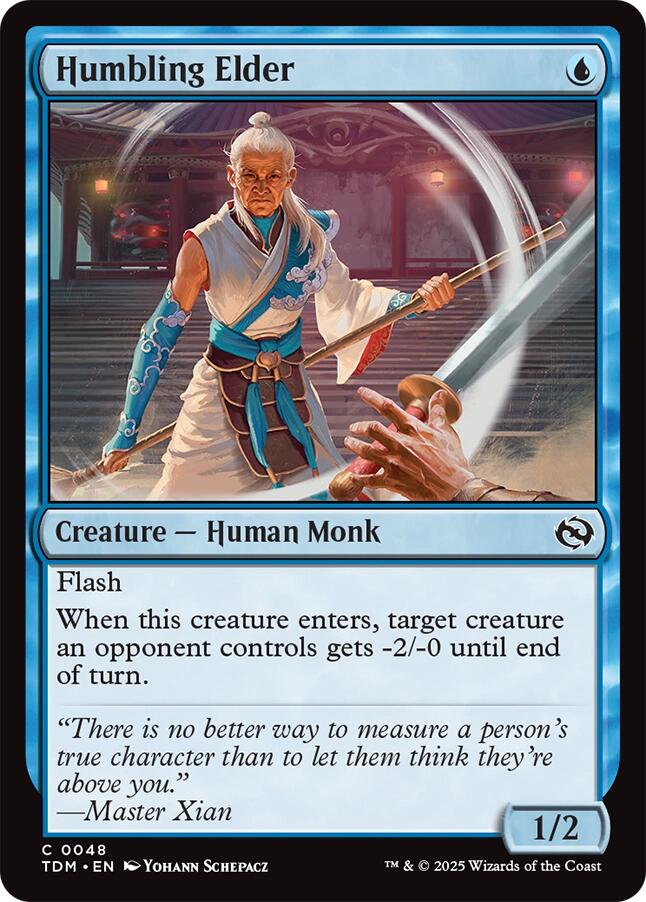 Humbling Elder [Tarkir: Dragonstorm] | Jomio and Rueliete's Cards and Comics
