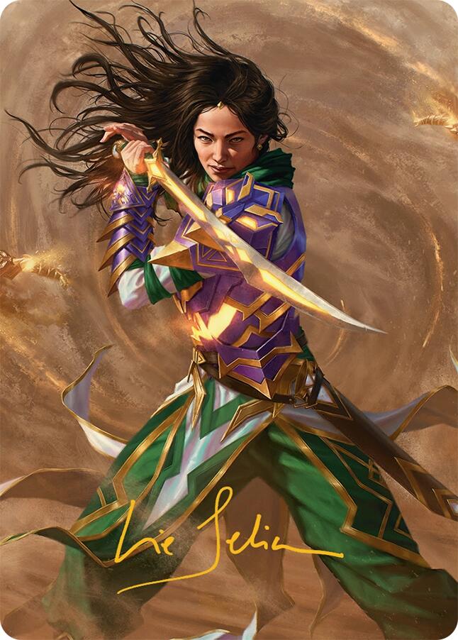 Descendant of Storms Art Card (2/54) (Gold-Stamped Signature) [Tarkir: Dragonstorm Art Series] | Jomio and Rueliete's Cards and Comics