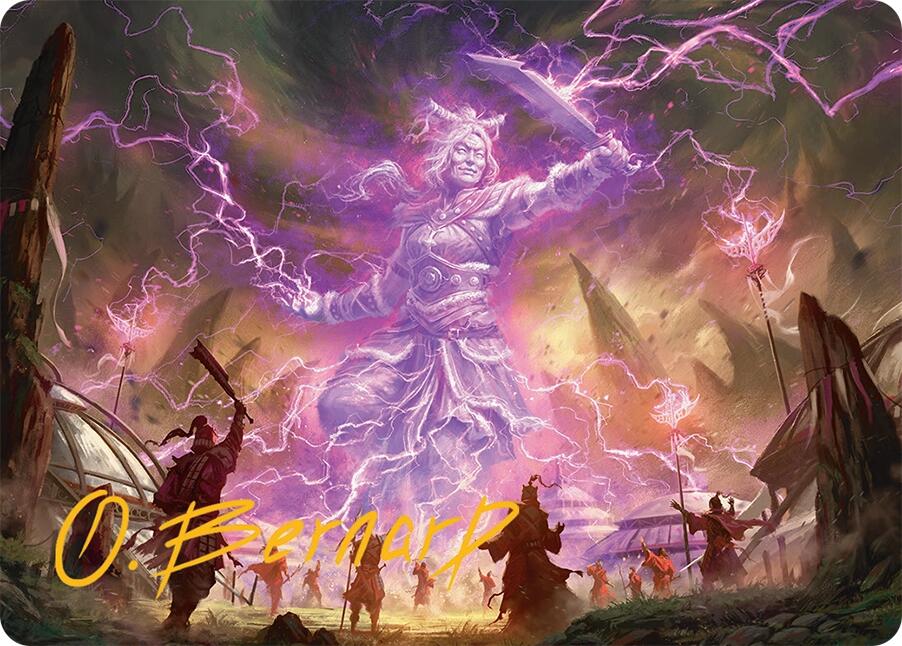 Smile at Death Art Card (4/54) (Gold-Stamped Signature) [Tarkir: Dragonstorm Art Series] | Jomio and Rueliete's Cards and Comics
