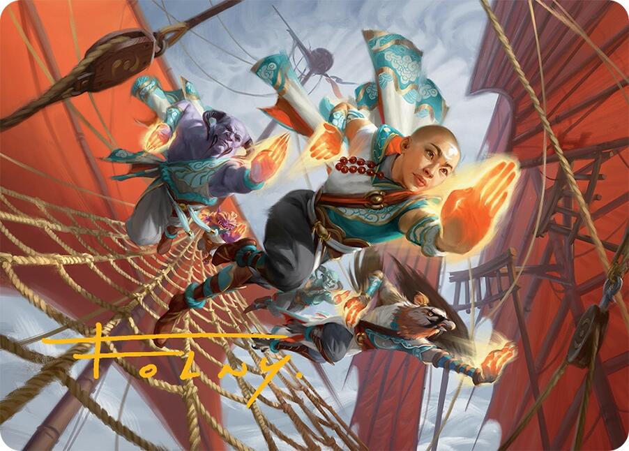 Aligned Heart Art Card (52/54) (Gold-Stamped Signature) [Tarkir: Dragonstorm Art Series] | Jomio and Rueliete's Cards and Comics