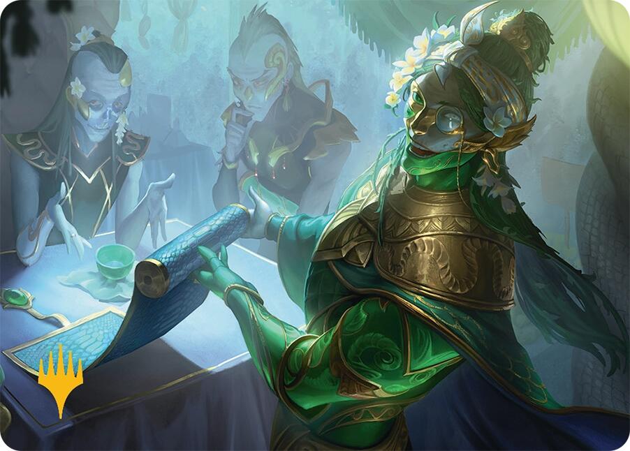 Sibsig Appraiser Art Card (8/54) (Gold-Stamped Signature) [Tarkir: Dragonstorm Art Series] | Jomio and Rueliete's Cards and Comics