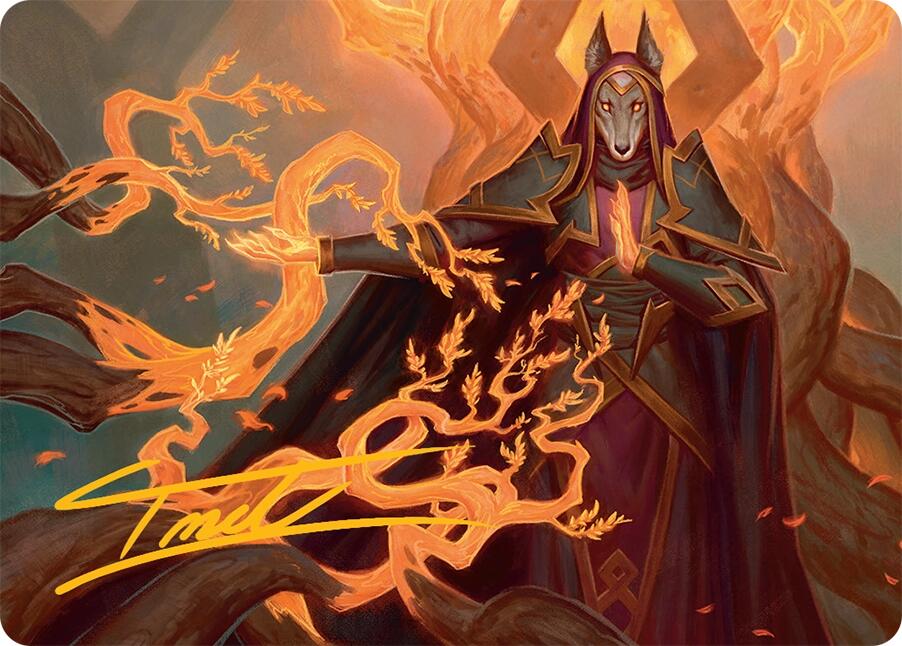 Abzan Devotee Art Card (10/54) (Gold-Stamped Signature) [Tarkir: Dragonstorm Art Series] | Jomio and Rueliete's Cards and Comics