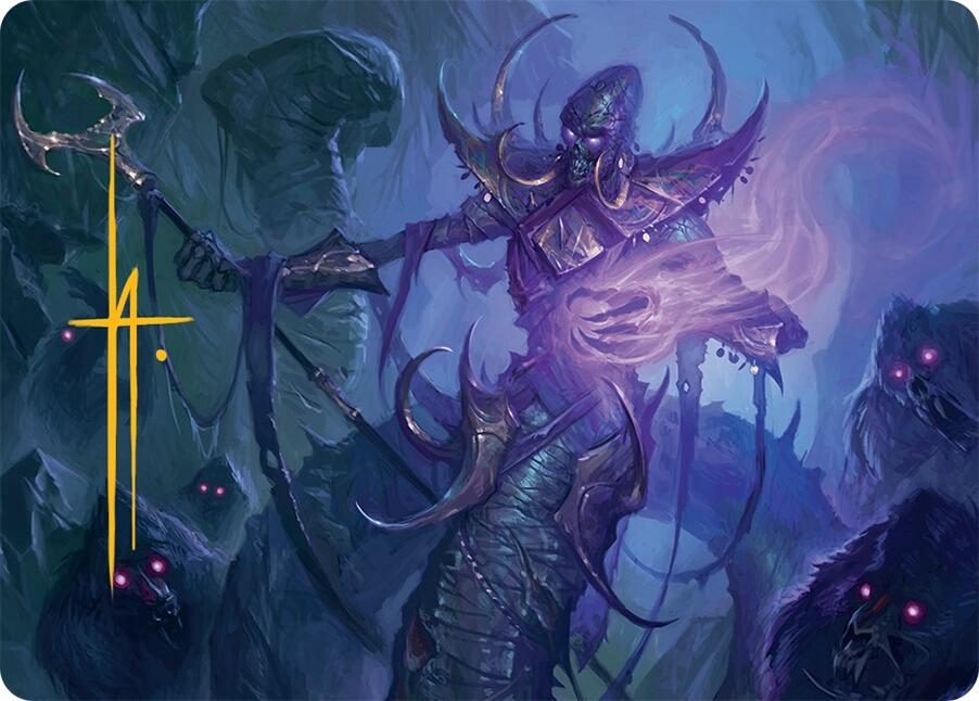 Sidisi, Regent of the Mire Art Card (14/54) (Gold-Stamped Signature) [Tarkir: Dragonstorm Art Series] | Jomio and Rueliete's Cards and Comics
