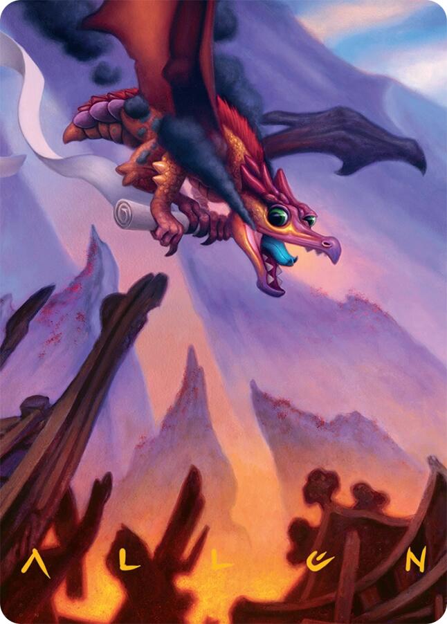 Scavenger Regent Art Card (45/54) (Gold-Stamped Signature) [Tarkir: Dragonstorm Art Series] | Jomio and Rueliete's Cards and Comics
