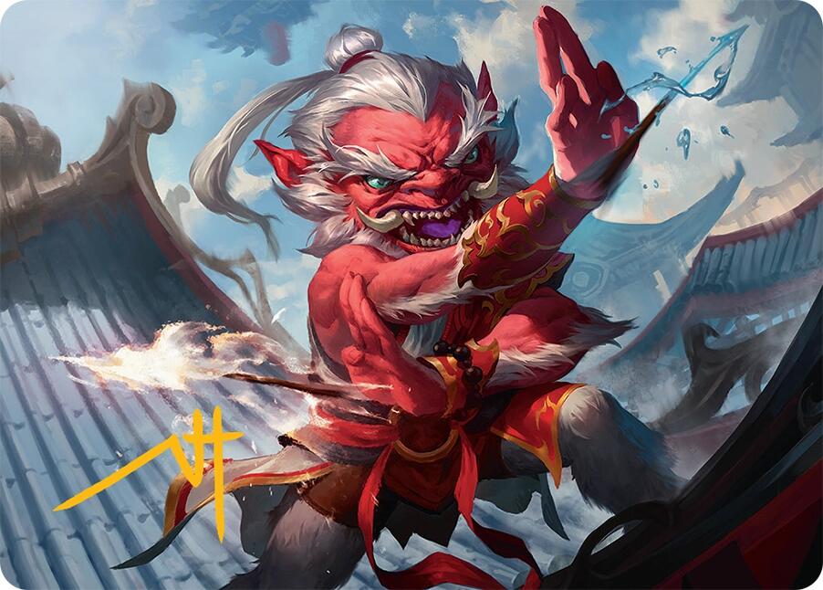 Devoted Duelist Art Card (15/54) (Gold-Stamped Signature) [Tarkir: Dragonstorm Art Series] | Jomio and Rueliete's Cards and Comics