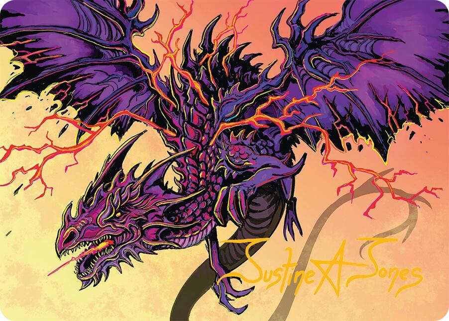 Stormshriek Feral Art Card (35/54) (Gold-Stamped Signature) [Tarkir: Dragonstorm Art Series] | Jomio and Rueliete's Cards and Comics