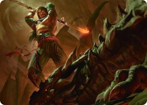 Sarkhan's Resolve Art Card (18/54) [Tarkir: Dragonstorm Art Series] | Jomio and Rueliete's Cards and Comics
