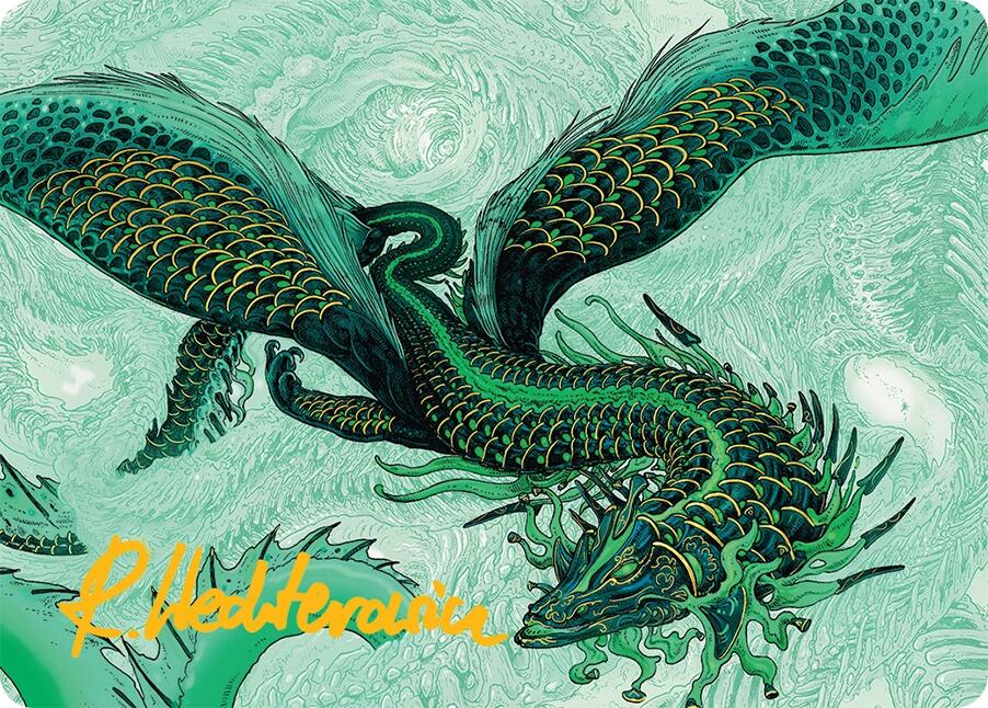 Teval, Arbiter of Virtue Art Card (38/54) (Gold-Stamped Signature) [Tarkir: Dragonstorm Art Series] | Jomio and Rueliete's Cards and Comics