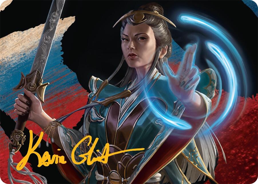 Narset, Jeskai Waymaster Art Card (44/54) (Gold-Stamped Signature) [Tarkir: Dragonstorm Art Series] | Jomio and Rueliete's Cards and Comics