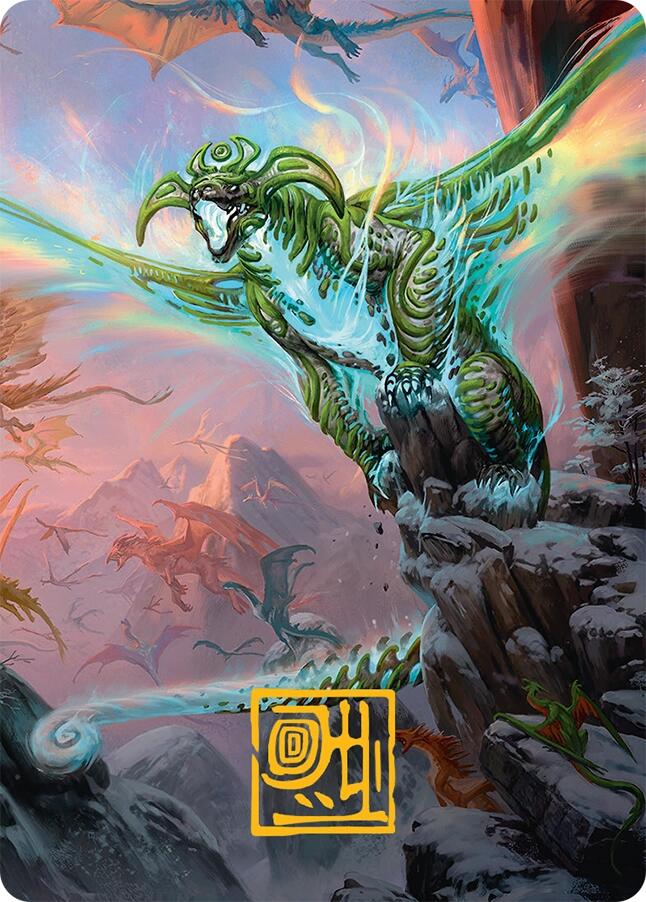 Ureni of the Unwritten Art Card (51/54) (Gold-Stamped Signature) [Tarkir: Dragonstorm Art Series] | Jomio and Rueliete's Cards and Comics