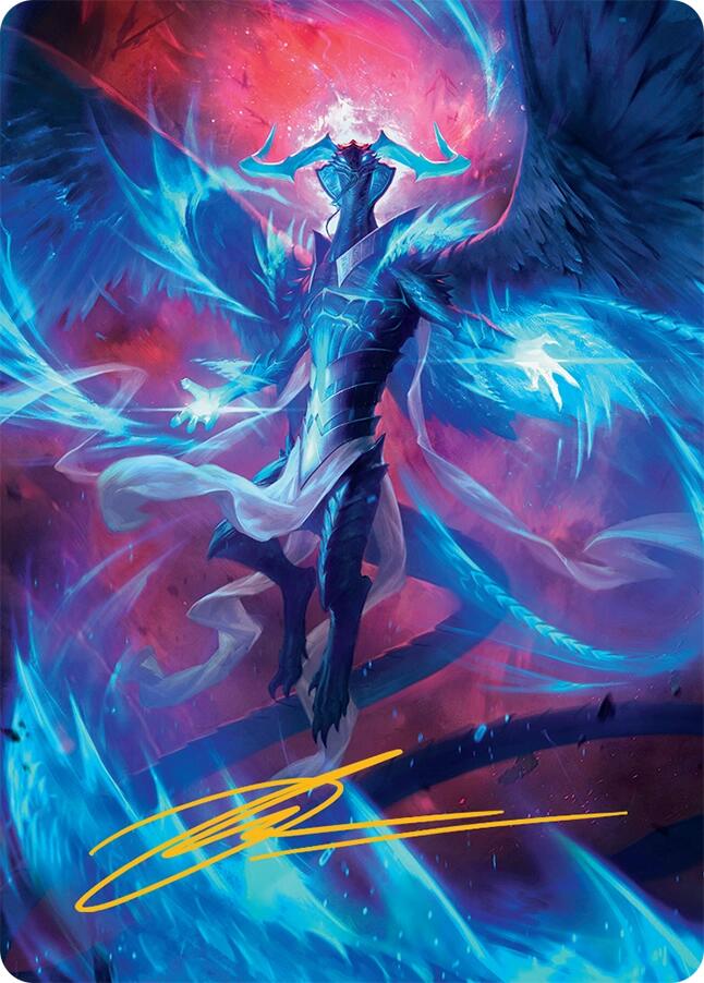 Ugin, Eye of the Storms Art Card (48/54) (Gold-Stamped Signature) [Tarkir: Dragonstorm Art Series] | Jomio and Rueliete's Cards and Comics