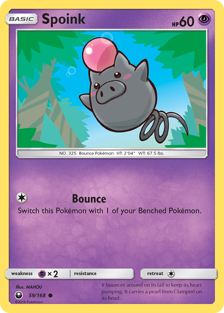 Spoink (59/168) [Sun & Moon: Celestial Storm] | Jomio and Rueliete's Cards and Comics