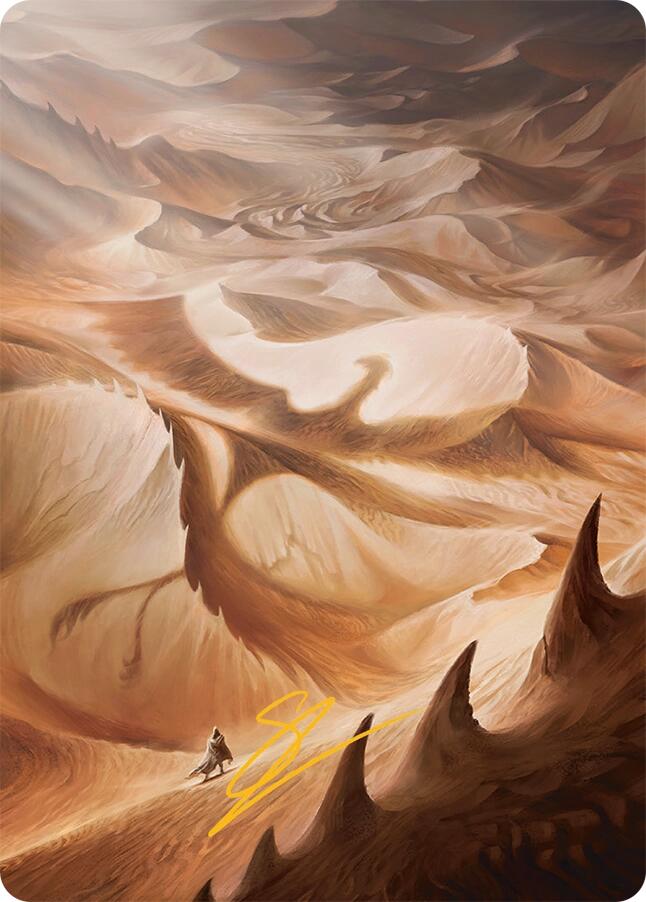 Plains Art Card (30/54) (Gold-Stamped Signature) [Tarkir: Dragonstorm Art Series] | Jomio and Rueliete's Cards and Comics