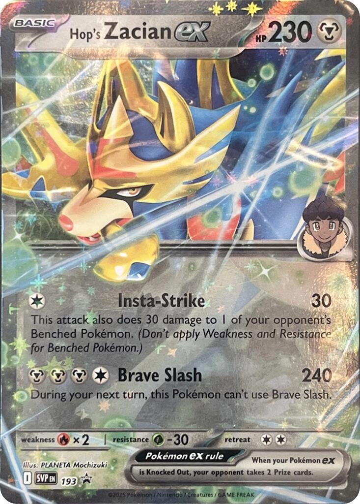 Hop's Zacian ex (SVP193) [Scarlet & Violet: Black Star Promos] | Jomio and Rueliete's Cards and Comics