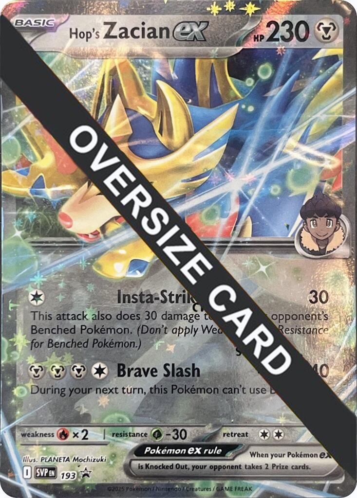 Hop's Zacian ex (SVP193) (Jumbo Card) [Scarlet & Violet: Black Star Promos] | Jomio and Rueliete's Cards and Comics