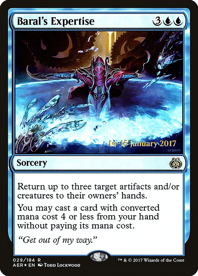 Baral's Expertise [Aether Revolt Prerelease Promos] | Jomio and Rueliete's Cards and Comics