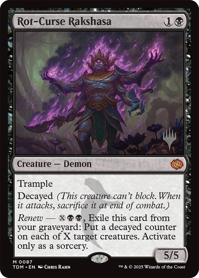 Rot-Curse Rakshasa [Tarkir: Dragonstorm Promos] | Jomio and Rueliete's Cards and Comics