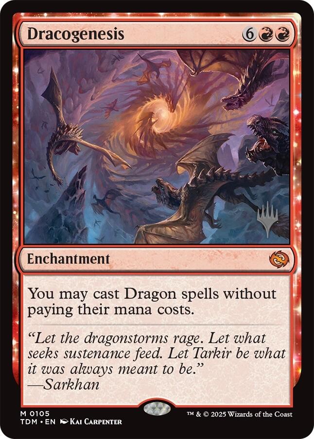 Dracogenesis (Promo Pack) [Tarkir: Dragonstorm Promos] | Jomio and Rueliete's Cards and Comics