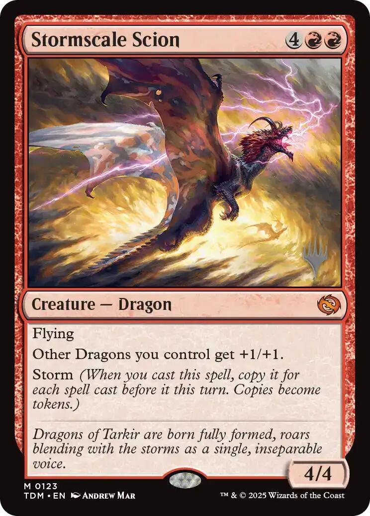 Stormscale Scion (Promo Pack) [Tarkir: Dragonstorm Promos] | Jomio and Rueliete's Cards and Comics