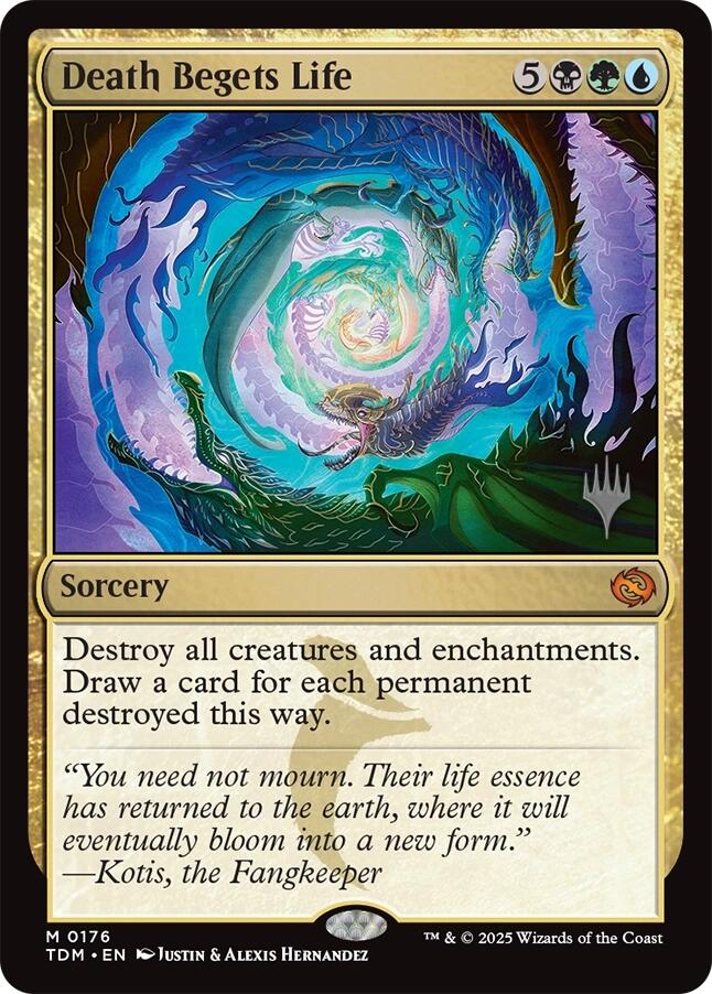 Death Begets Life (Promo Pack) [Tarkir: Dragonstorm Promos] | Jomio and Rueliete's Cards and Comics