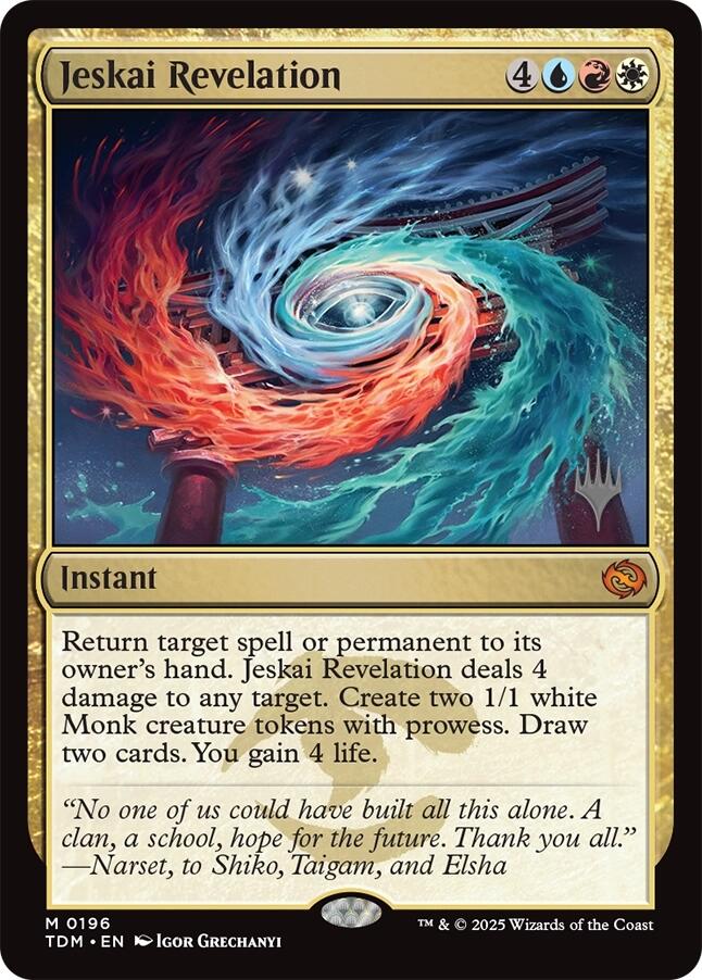Jeskai Revelation (Promo Pack) [Tarkir: Dragonstorm Promos] | Jomio and Rueliete's Cards and Comics